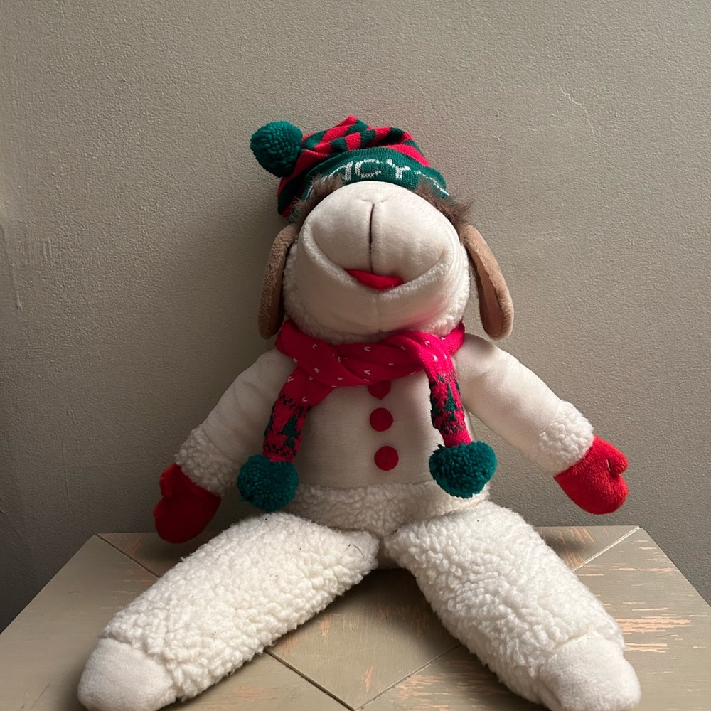 Vintage Macy’s Christmas Plush Toy Lamb Chop
